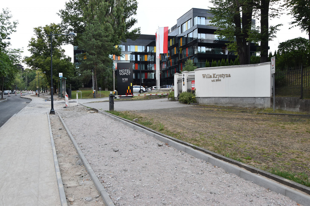 Remont ul. Haffnera Sopot - przebudowa