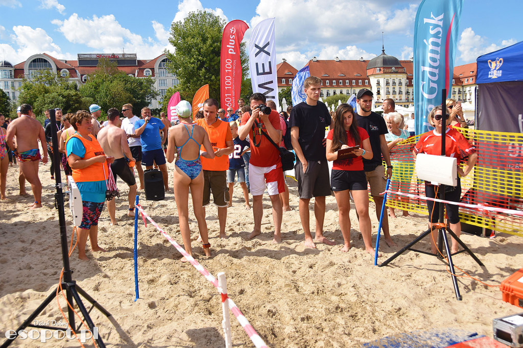 Zawody pływackie dookoła Molo - Sopot Timex Cup 2018