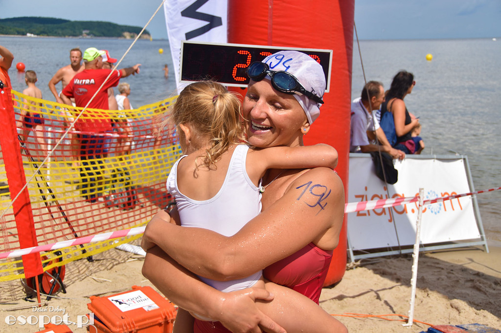 Zawody pływackie dookoła Molo - Sopot Timex Cup 2018