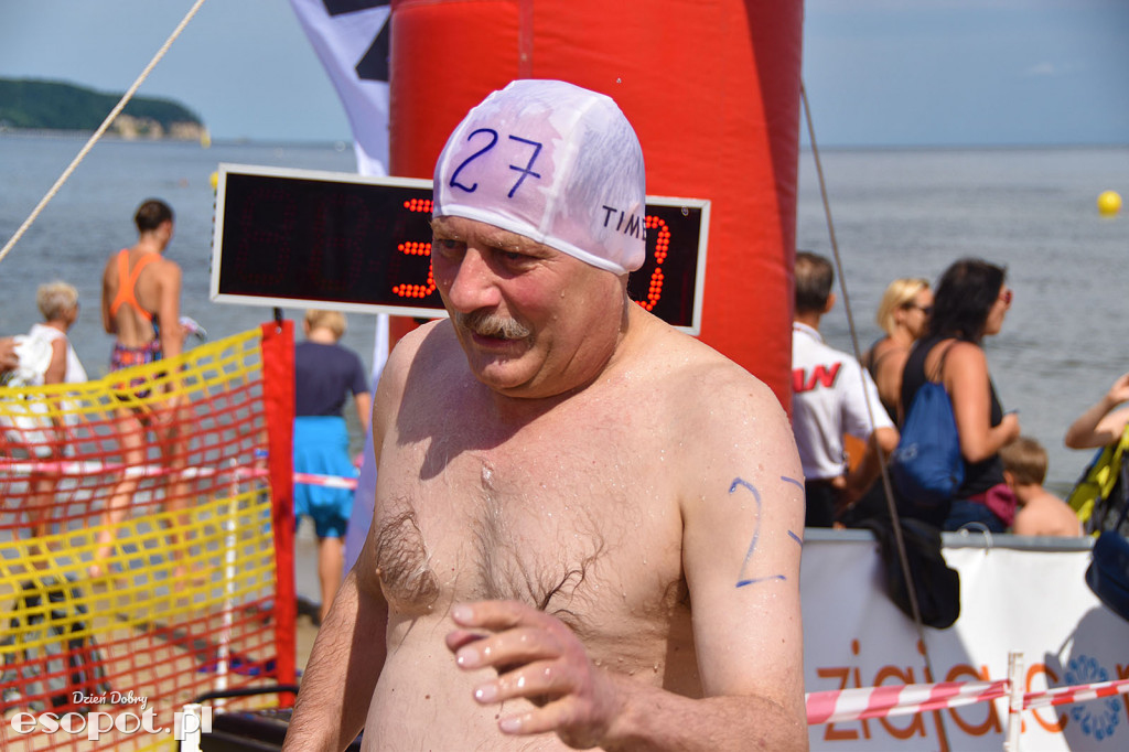 Zawody pływackie dookoła Molo - Sopot Timex Cup 2018