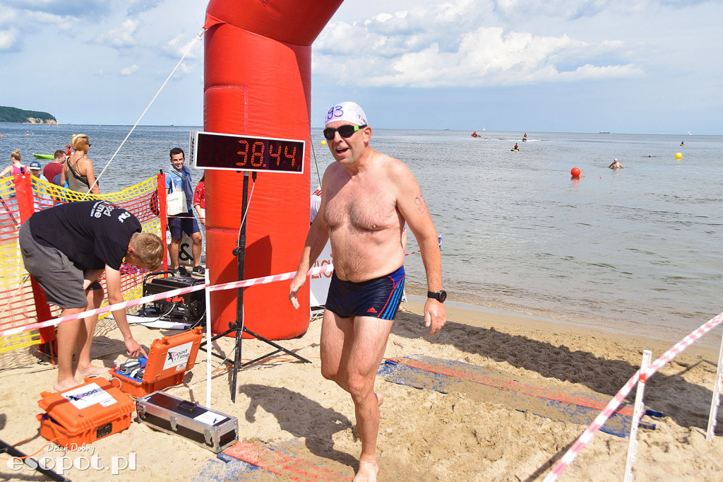 Zawody pływackie dookoła Molo - Sopot Timex Cup 2018