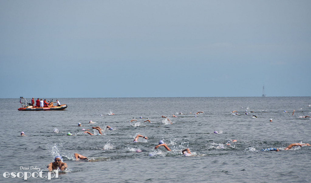 Zawody pływackie dookoła Molo - Sopot Timex Cup 2018
