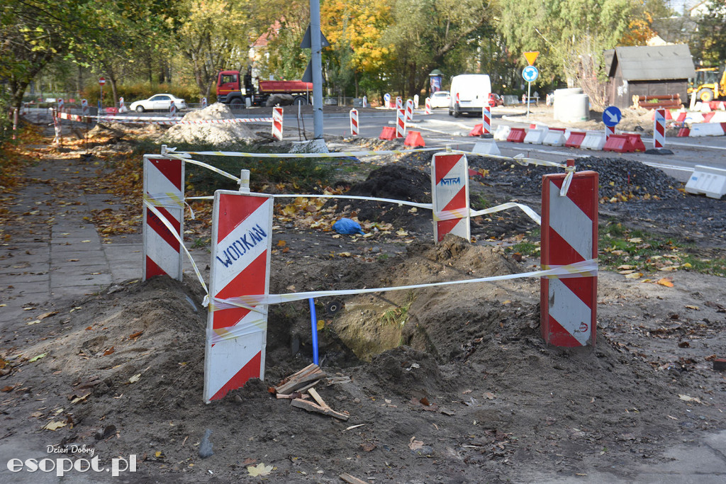 Przebudowa dróg na Kamiennym Potoku