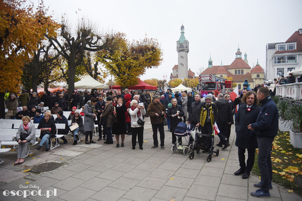 Sopot uroczyście uczcił 100-lecie odzyskania niepodległości [FOTORELACJA]