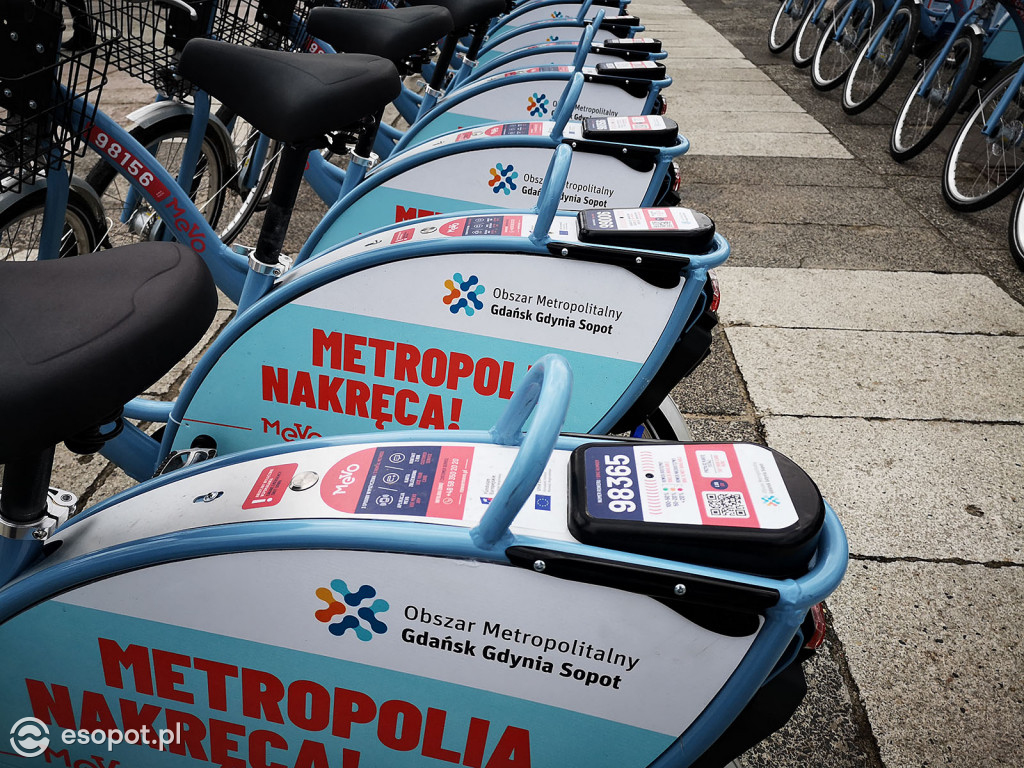 Sopockie otwarcie systemu MEVO konferencja start - rower metropolitalny