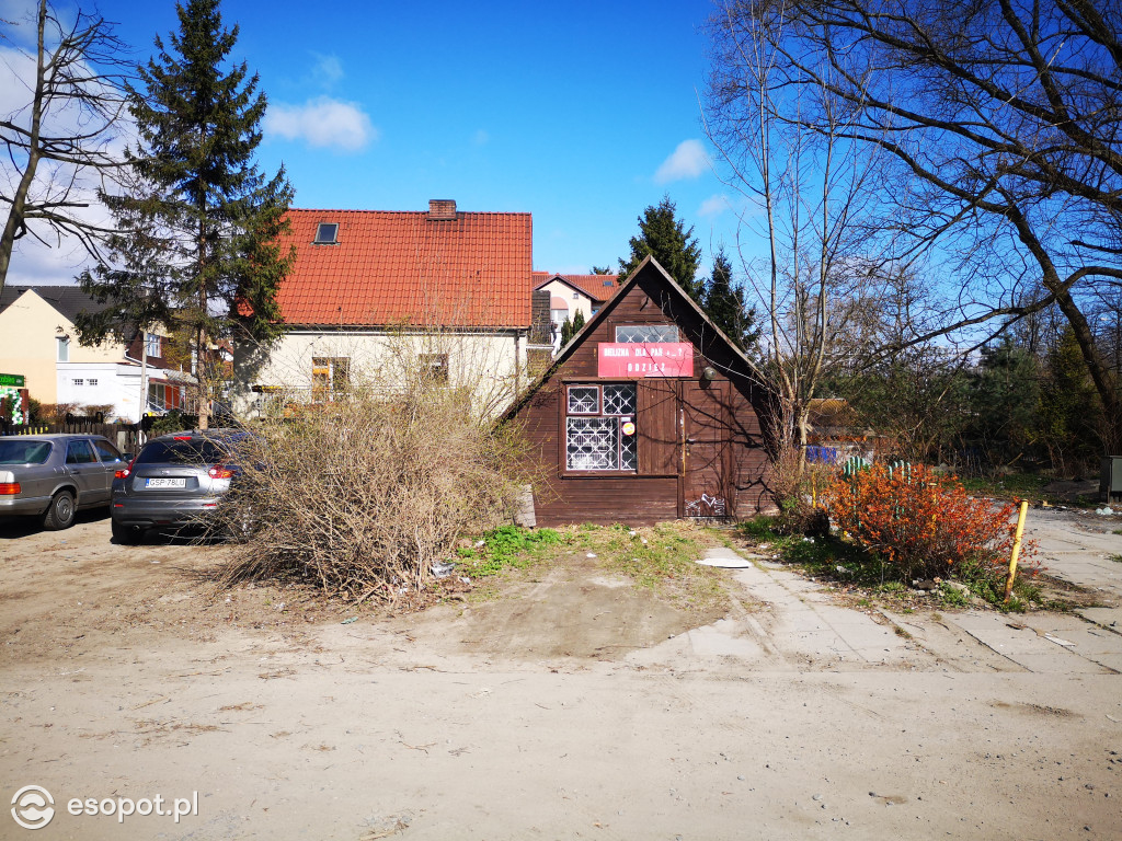 Teren dawnego ryneczku przy SKM Sopot Kamienny Potok