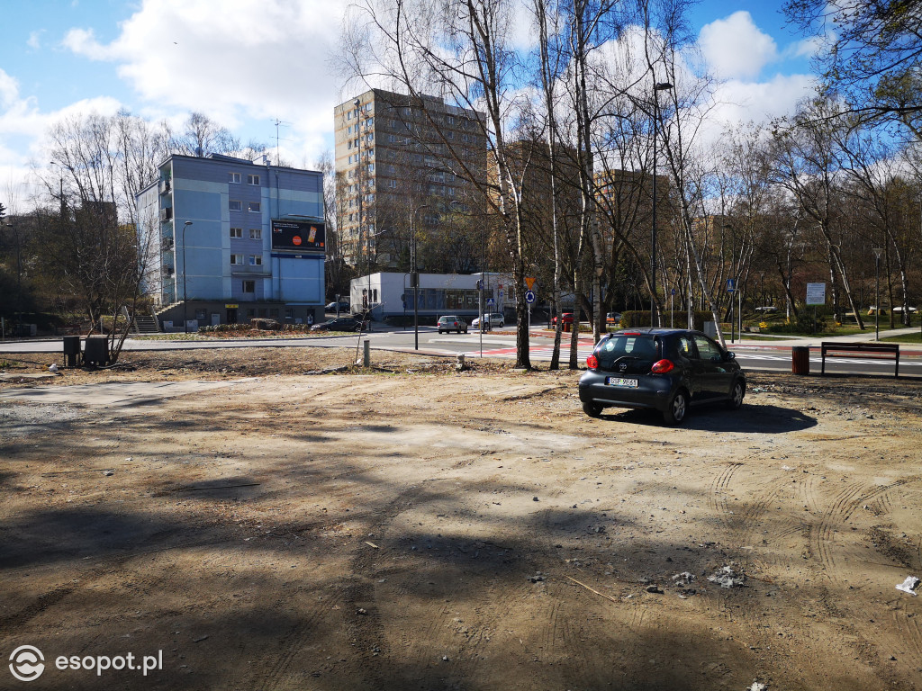 Teren dawnego ryneczku przy SKM Sopot Kamienny Potok