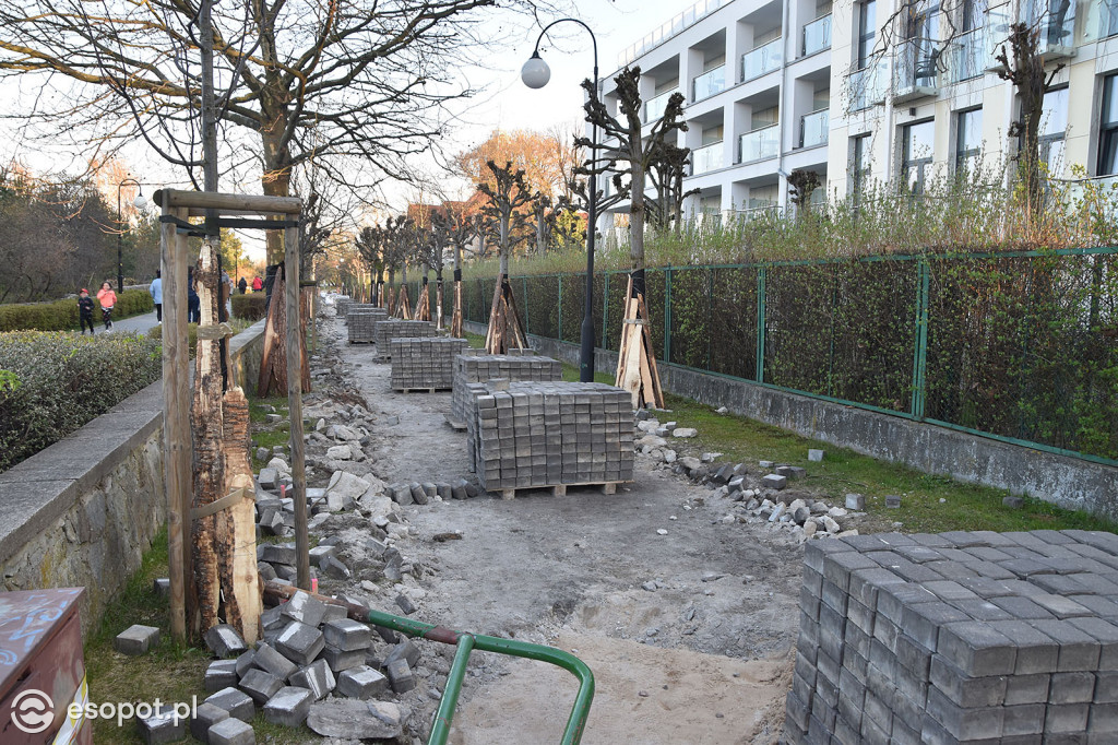 Sopot przebudowa alejki nadmorskiej 2019