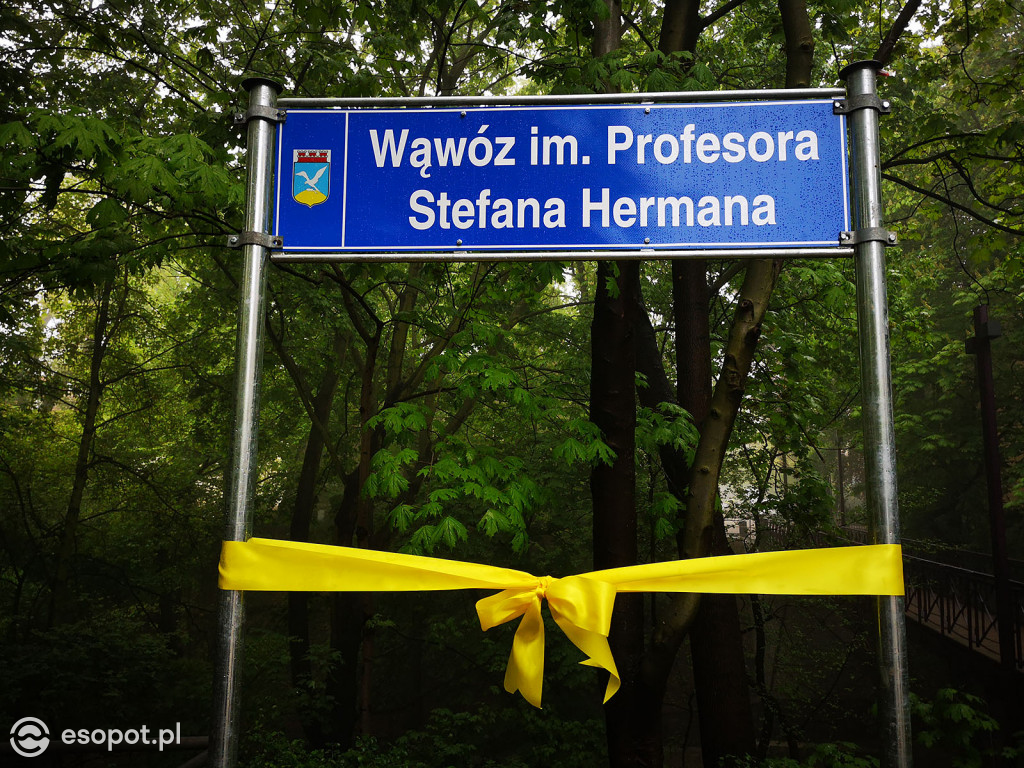 Wąwóz im. Profesora Stefana Hermana - uroczyste nadanie imienia / Sopot 2019