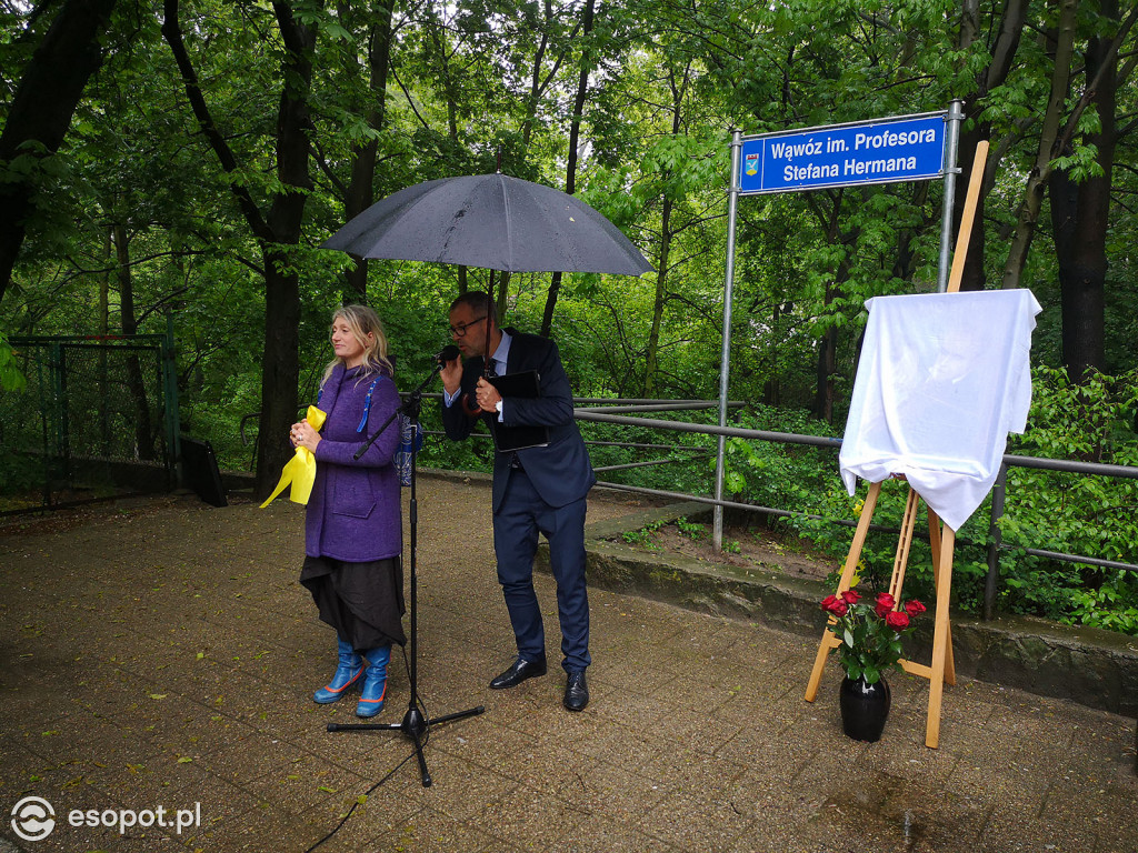 Wąwóz im. Profesora Stefana Hermana - uroczyste nadanie imienia / Sopot 2019