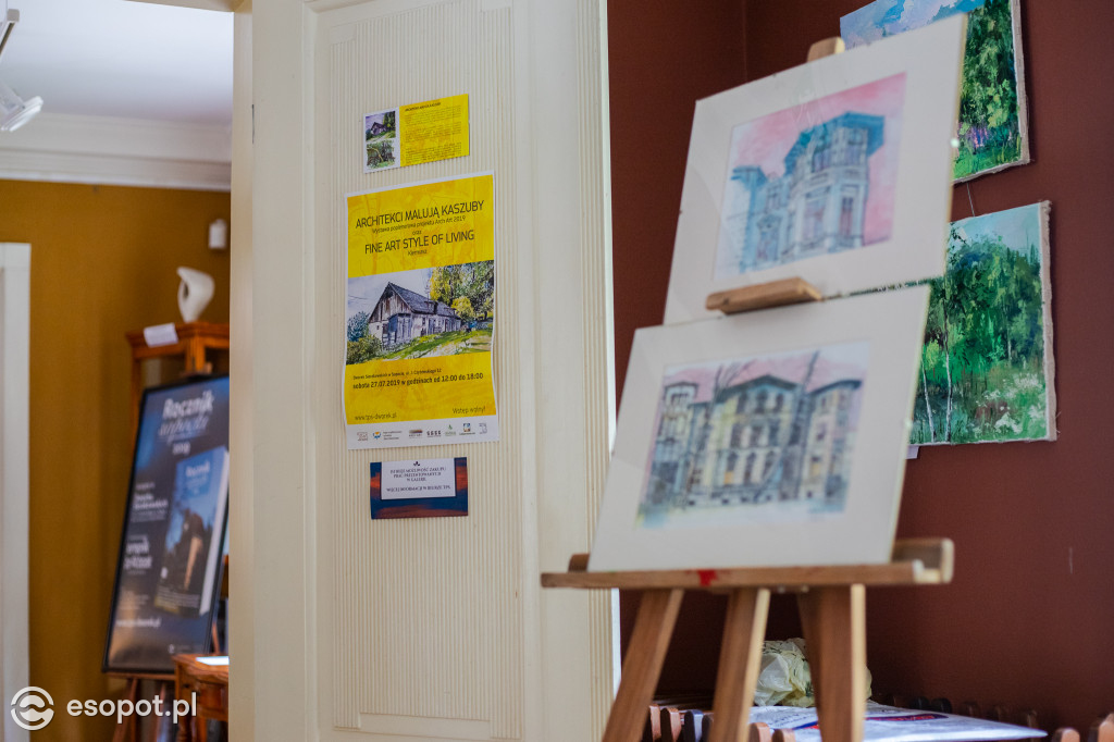 Architekci malują Kaszuby - Wystawa zbiorowa w Dworku Sierakowskich [FOTOGALERIA]