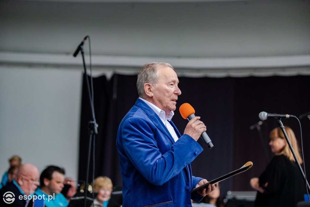 Występ orkiestry dętej Sölvesborgs Musikkar w muszli koncertowej w Sopocie [FOTO]
