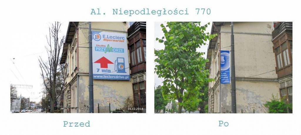 Sopot bez banerów wielkoformatowych!