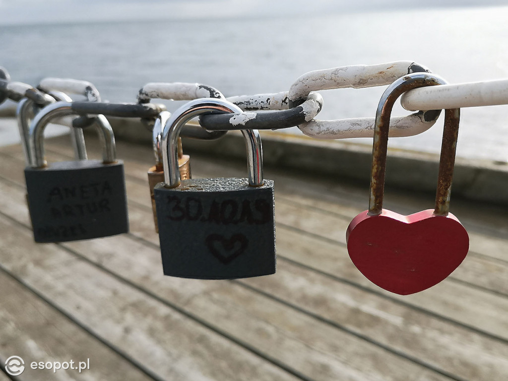 Usunięcie kłódek zakochanych z sopockiego molo