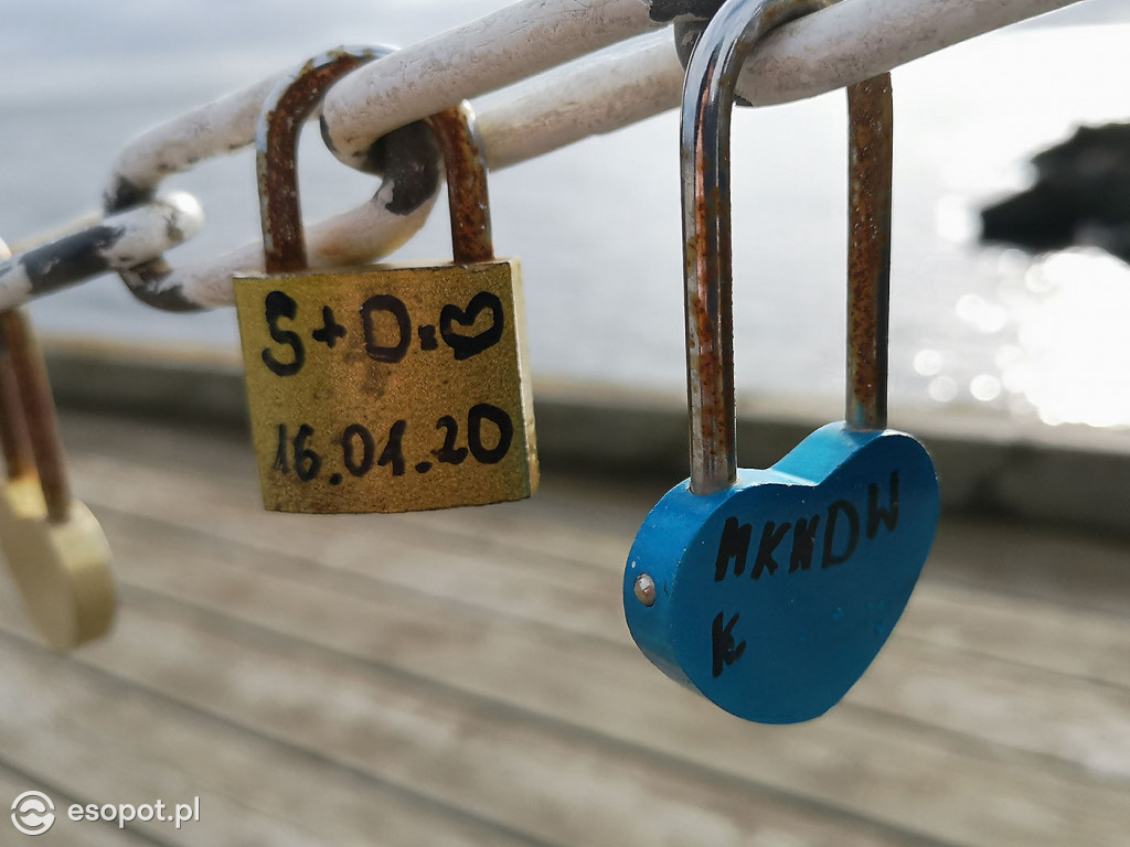Usunięcie kłódek zakochanych z sopockiego molo