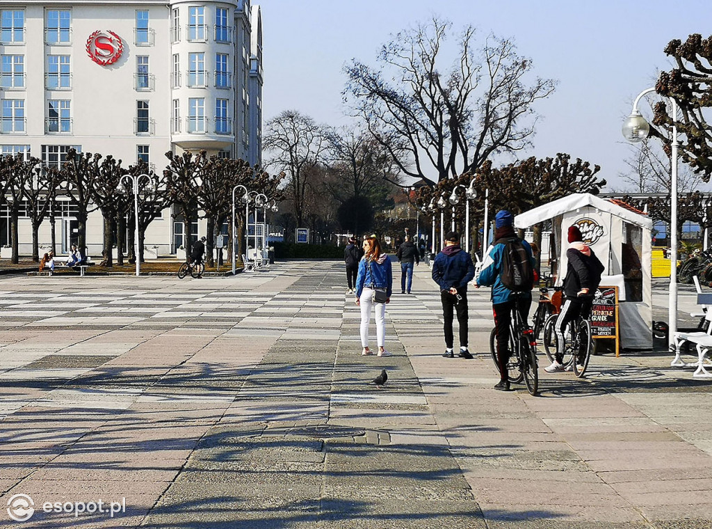 Sopot w czasach zarazy! Wiosenny spacer 28.03.2020 [FOTO]