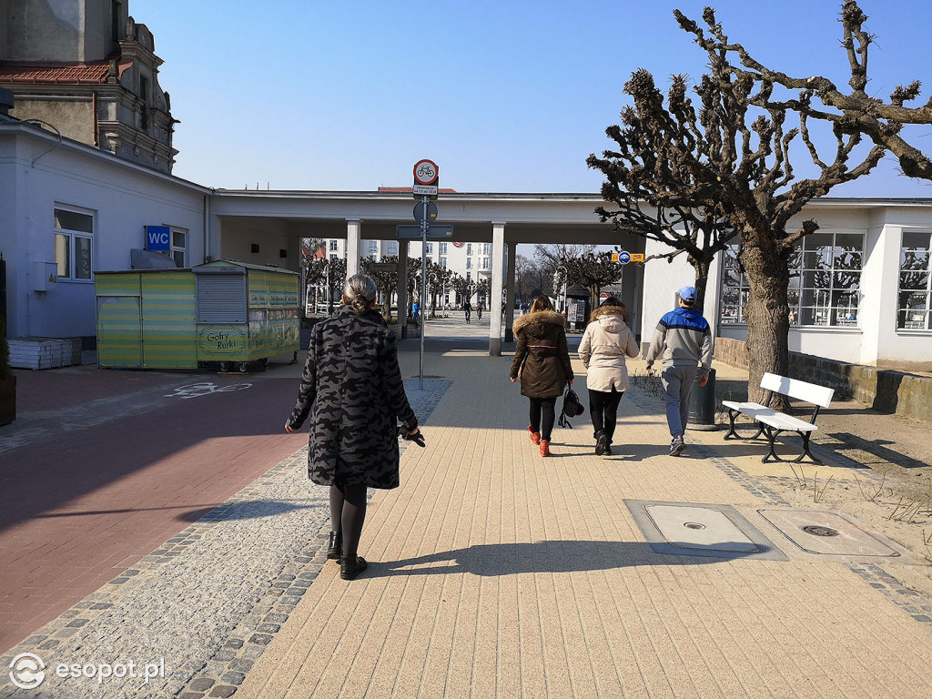 Sopot w czasach zarazy! Wiosenny spacer 28.03.2020 [FOTO]