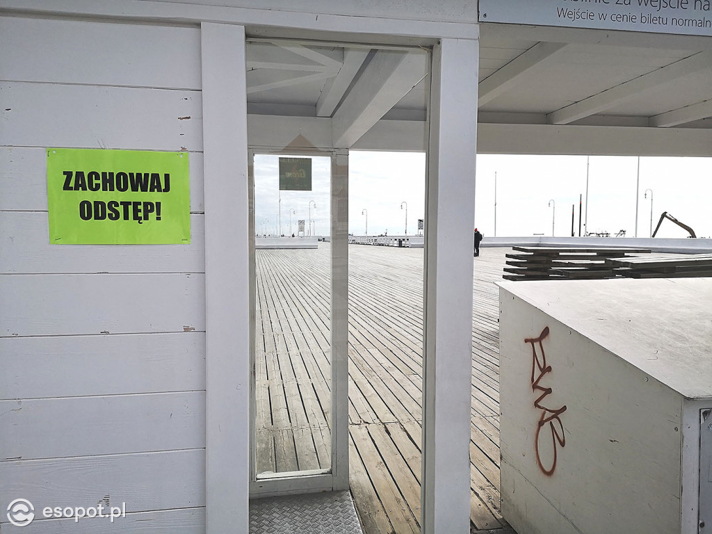 Sopockie molo otwarte, pierwszy spacer 20.04.2020 [FOTO]