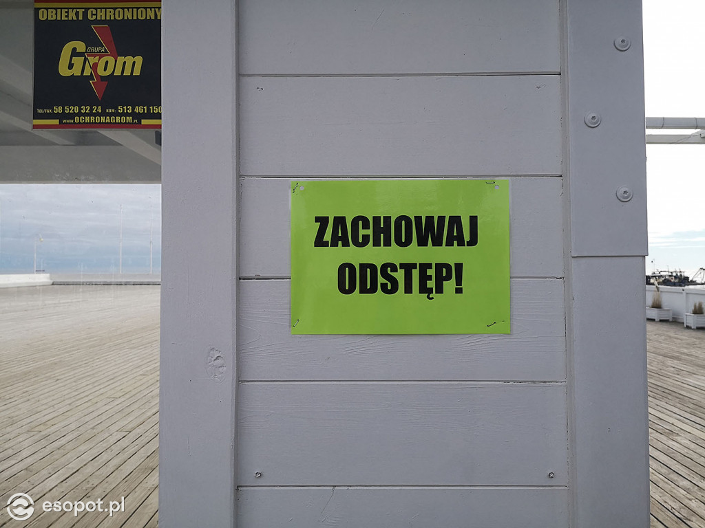 Sopockie molo otwarte, pierwszy spacer 20.04.2020 [FOTO]