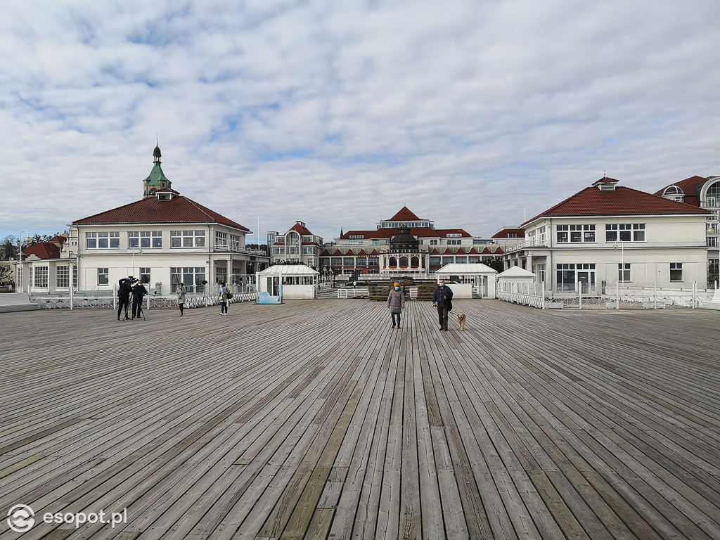 Sopockie molo otwarte, pierwszy spacer 20.04.2020 [FOTO]