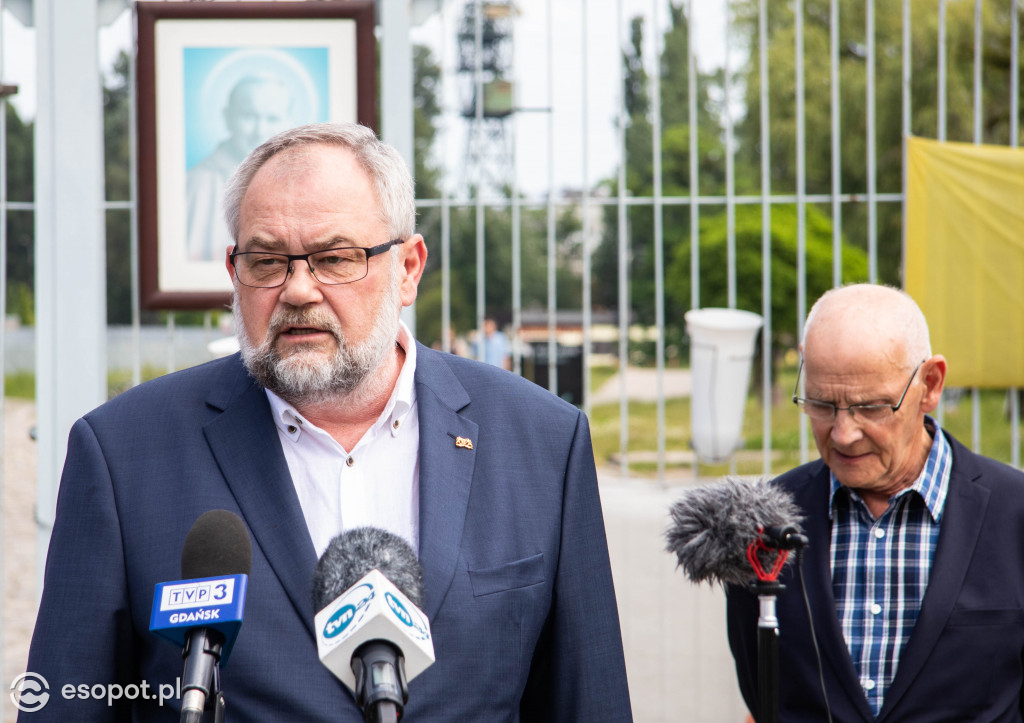 Briefing prasowy prezydentów Sopotu, Gdańska oraz legend Solidarności