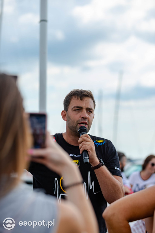 Skok z sopockiego mola w szczytnym celu 30.08.2020 [FOTO]