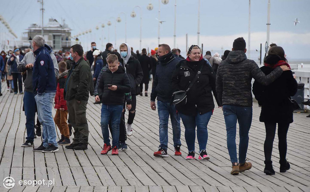 Sopot w czasie pandemii - niedzielny spacer po kurorcie 08.11.2020