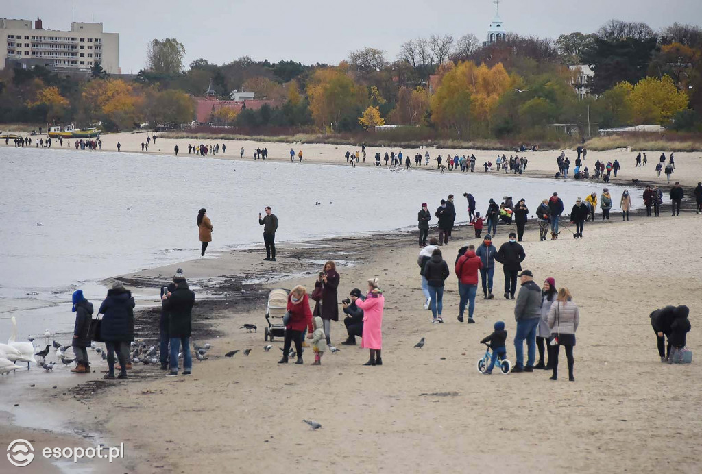 Sopot w czasie pandemii - niedzielny spacer po kurorcie 08.11.2020