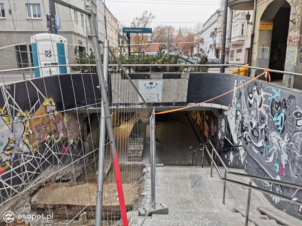 Przebudowa tunelu pod al. Niepodległości w Sopocie - 11.2020