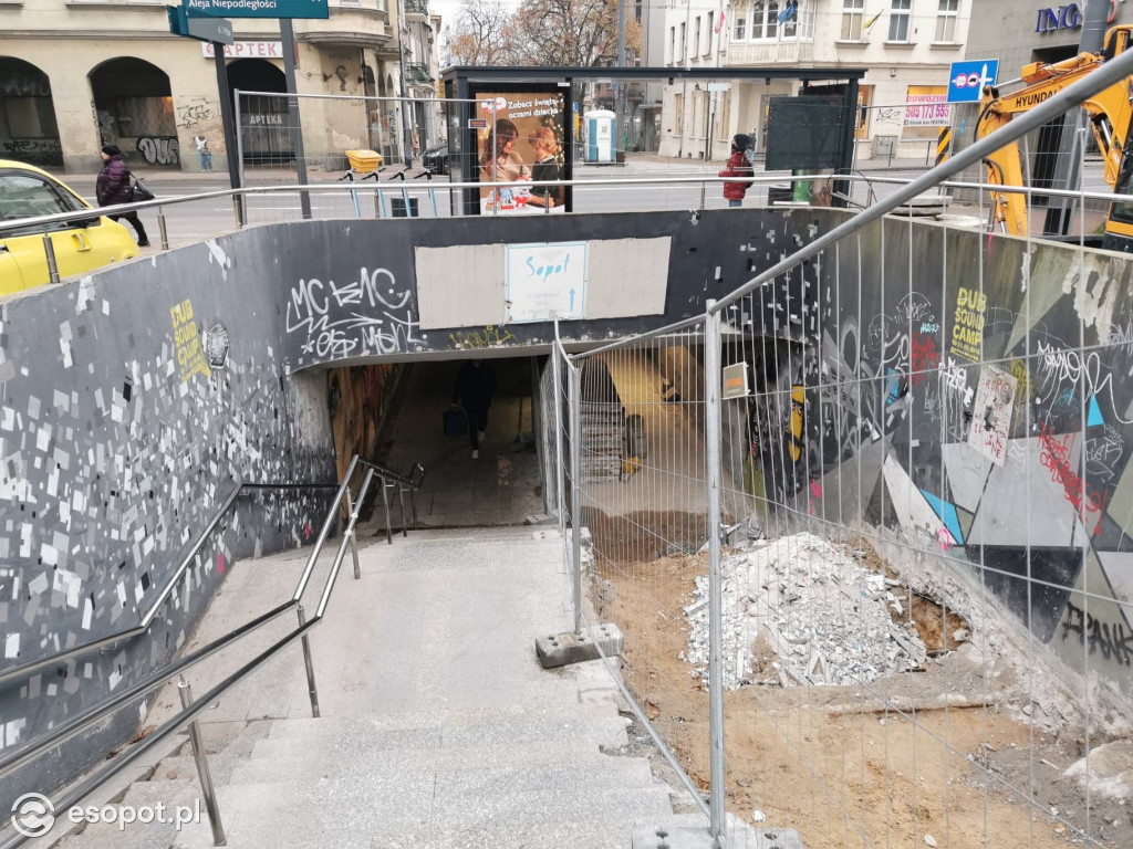 Przebudowa tunelu pod al. Niepodległości w Sopocie - 11.2020
