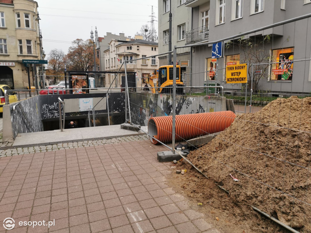 Przebudowa tunelu pod al. Niepodległości w Sopocie - 11.2020