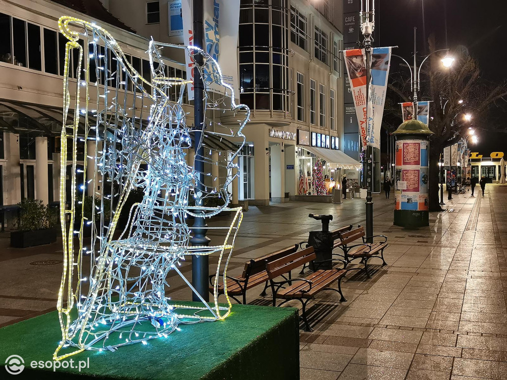 Sopot: Zabłysła choinka i kolorowe dekoracje świąteczne [FOTO]