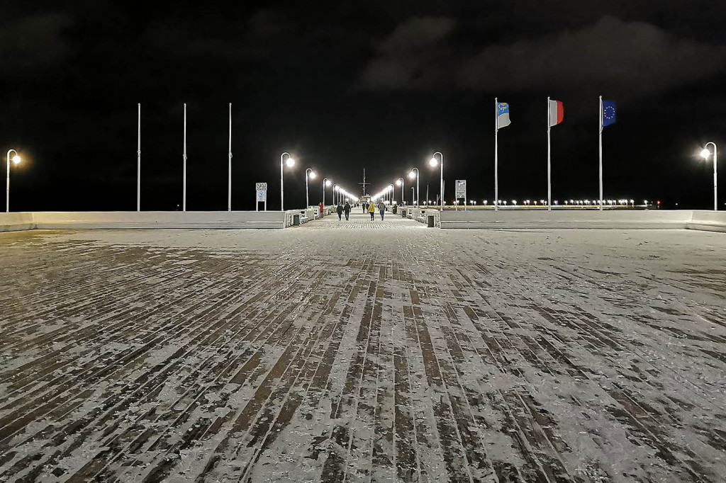 Piękny zimowy Sopot - śnieg przyprószył kurort 01.2020 [FOTO]