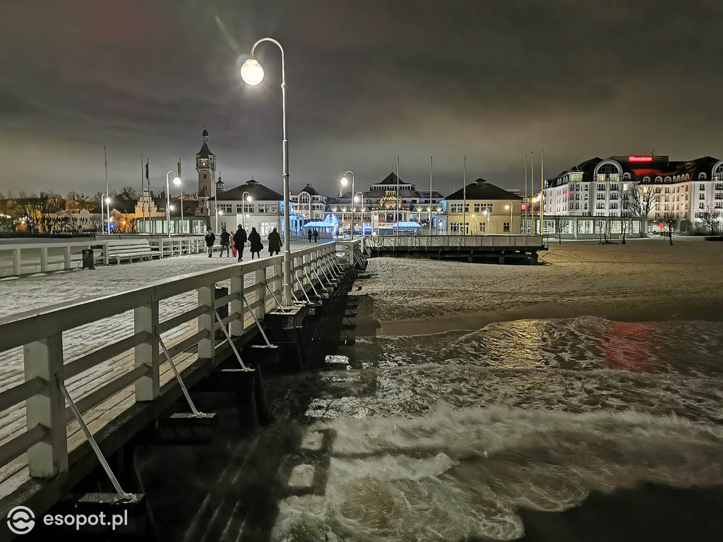 Piękny zimowy Sopot - śnieg przyprószył kurort 01.2020 [FOTO]