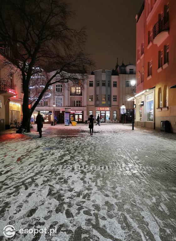 Piękny zimowy Sopot - śnieg przyprószył kurort 01.2020 [FOTO]