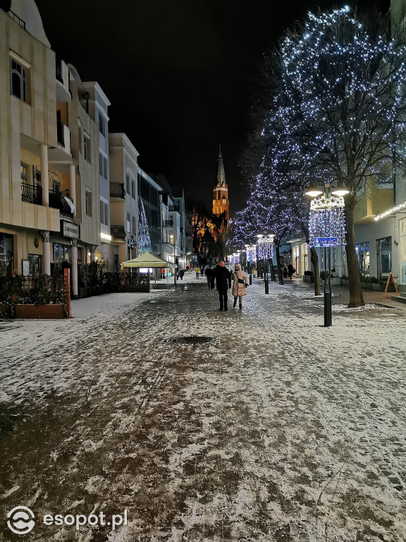 Piękny zimowy Sopot - śnieg przyprószył kurort 01.2020 [FOTO]