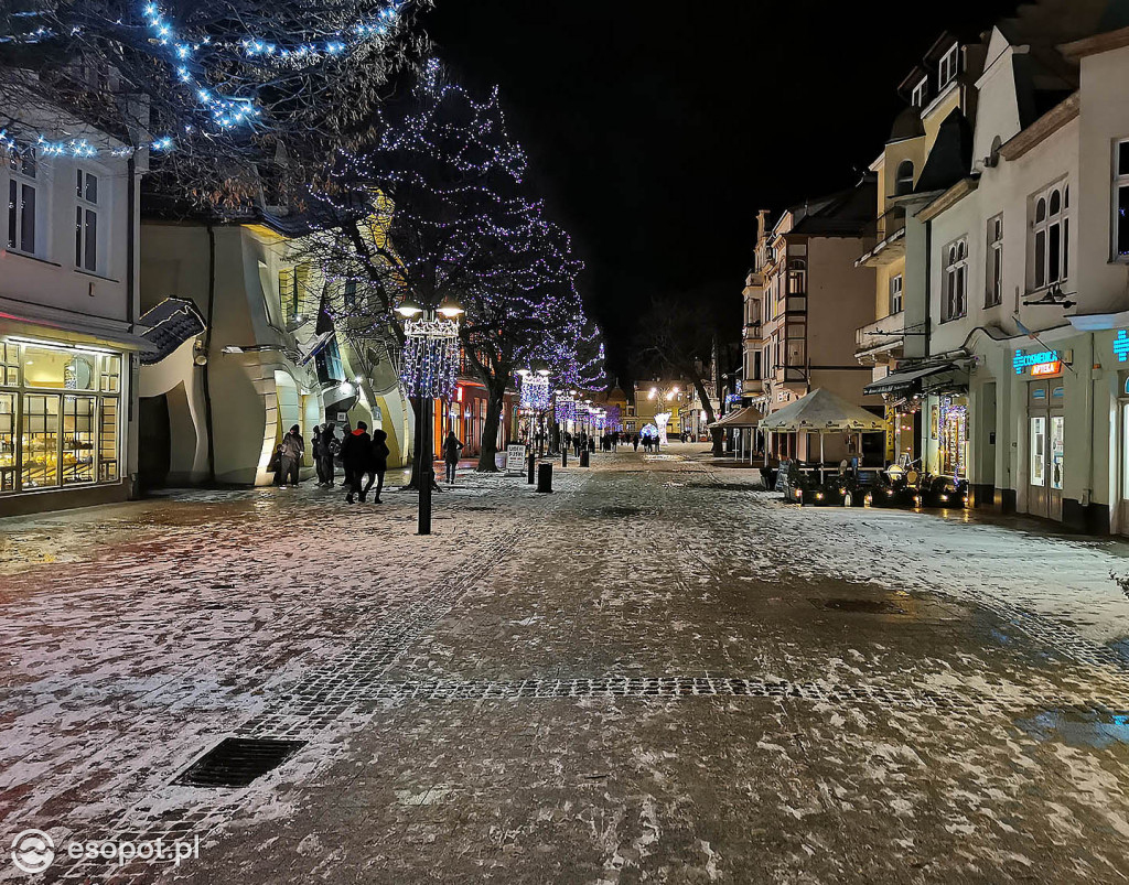 Piękny zimowy Sopot - śnieg przyprószył kurort 01.2020 [FOTO]