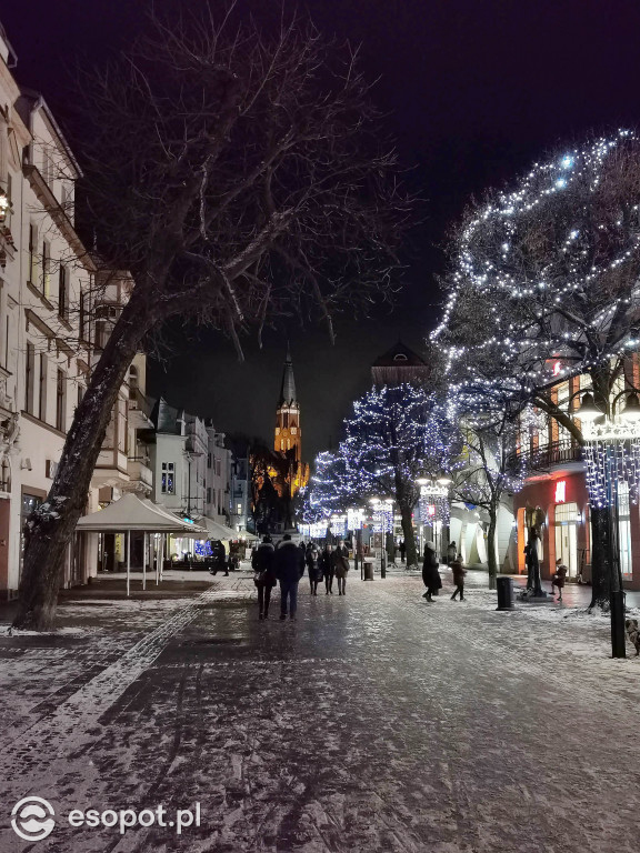 Piękny zimowy Sopot - śnieg przyprószył kurort 01.2020 [FOTO]