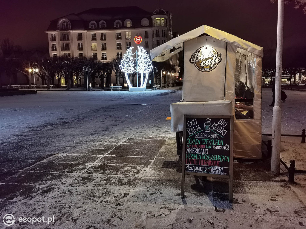 Piękny zimowy Sopot - śnieg przyprószył kurort 01.2020 [FOTO]