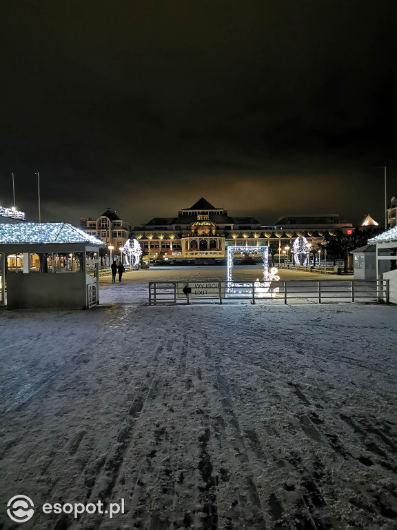 Piękny zimowy Sopot - śnieg przyprószył kurort 01.2020 [FOTO]