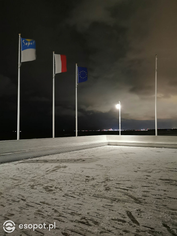 Piękny zimowy Sopot - śnieg przyprószył kurort 01.2020 [FOTO]