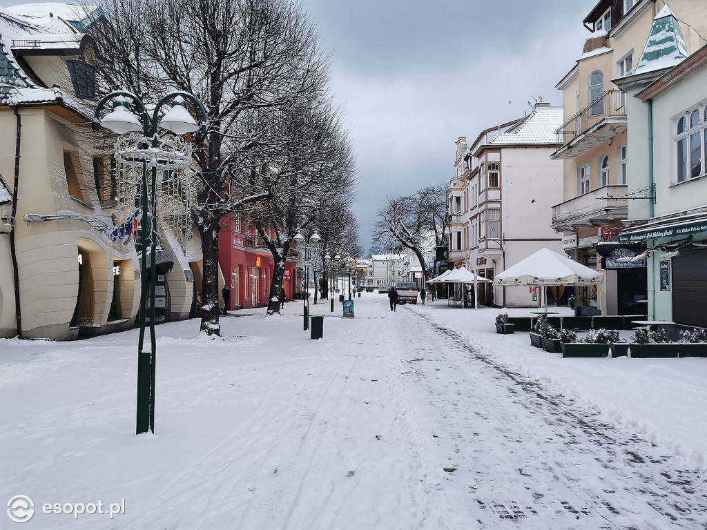 Pierwszy taki zimowy dzień w Sopocie! Miasto w białej odsłonie 01.2020 [FOTO]