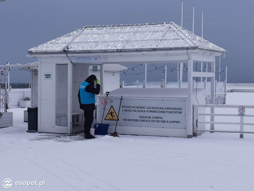 Pierwszy taki zimowy dzień w Sopocie! Miasto w białej odsłonie 01.2020 [FOTO]