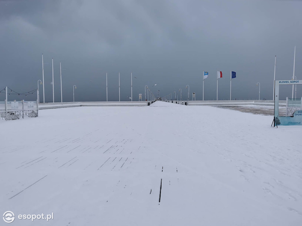 Pierwszy taki zimowy dzień w Sopocie! Miasto w białej odsłonie 01.2020 [FOTO]