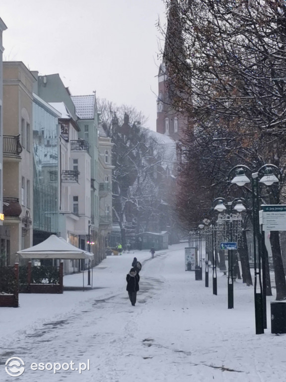 Pierwszy taki zimowy dzień w Sopocie! Miasto w białej odsłonie 01.2020 [FOTO]