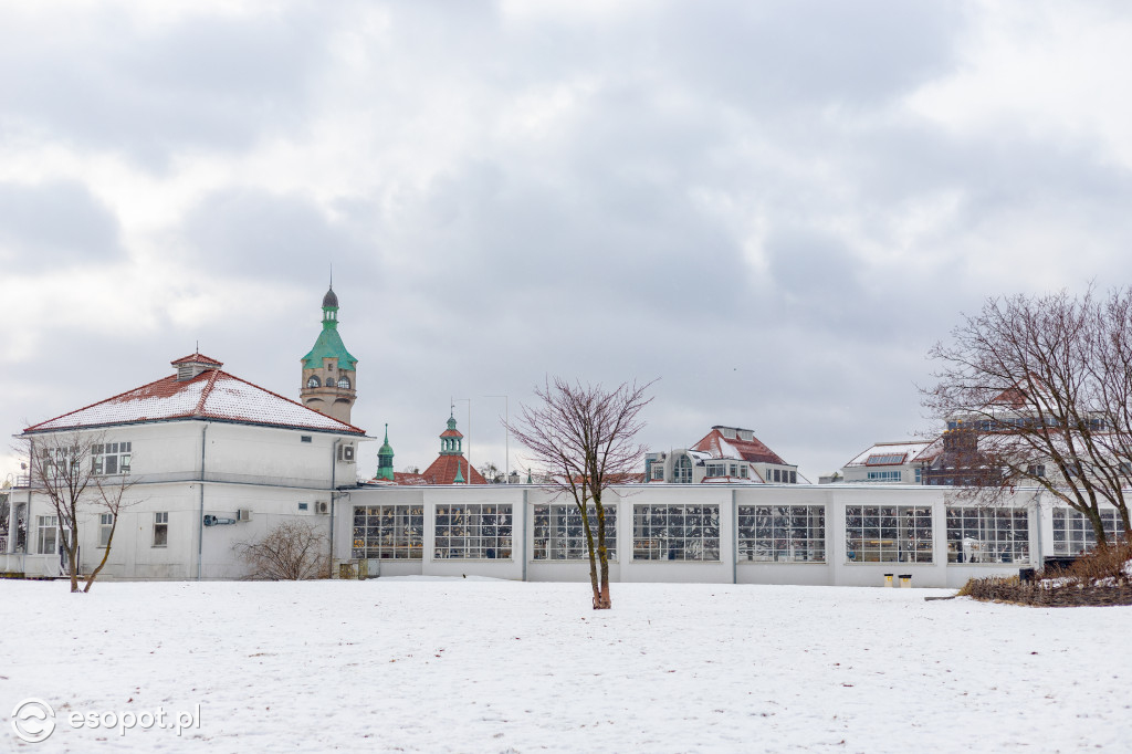 Narty, sanki i spacery: weekendowe tłumy na plaży w Sopocie [FOTO]