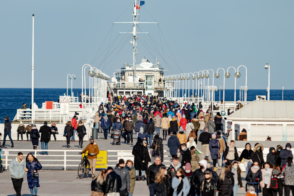 Sopot: ostatnia sobota przed lockdownem w kurorcie [FOTO]