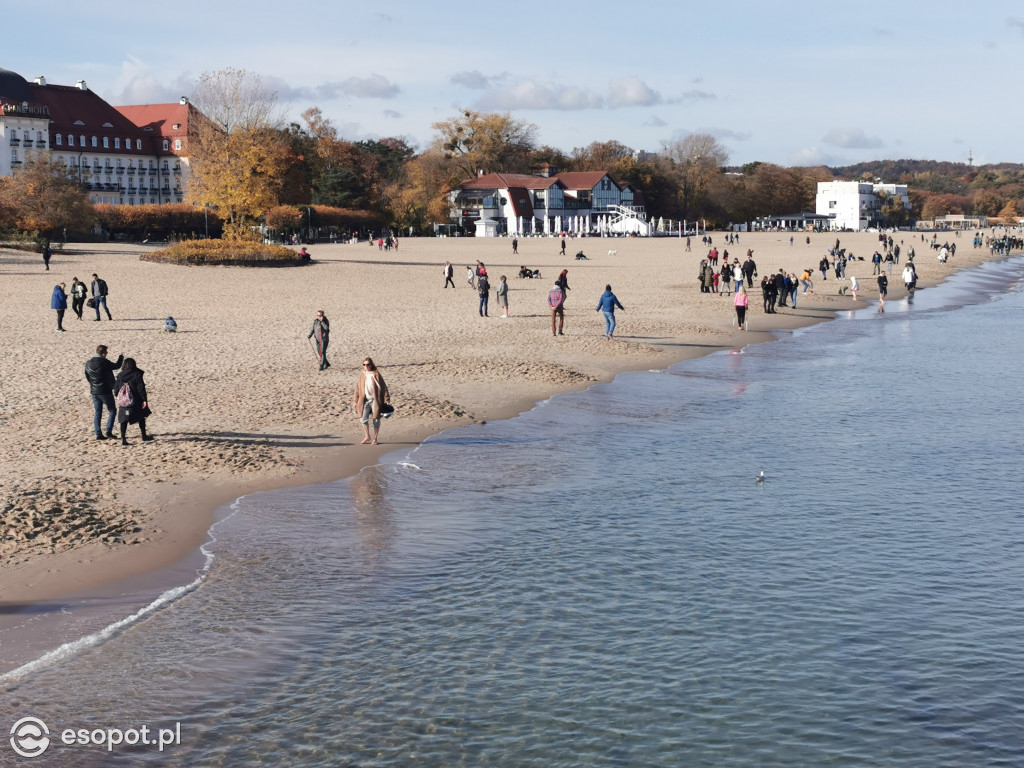 Sopot zalany słońcem! Tłumy spacerowiczów w kolejny październikowy weekend [FOTO]