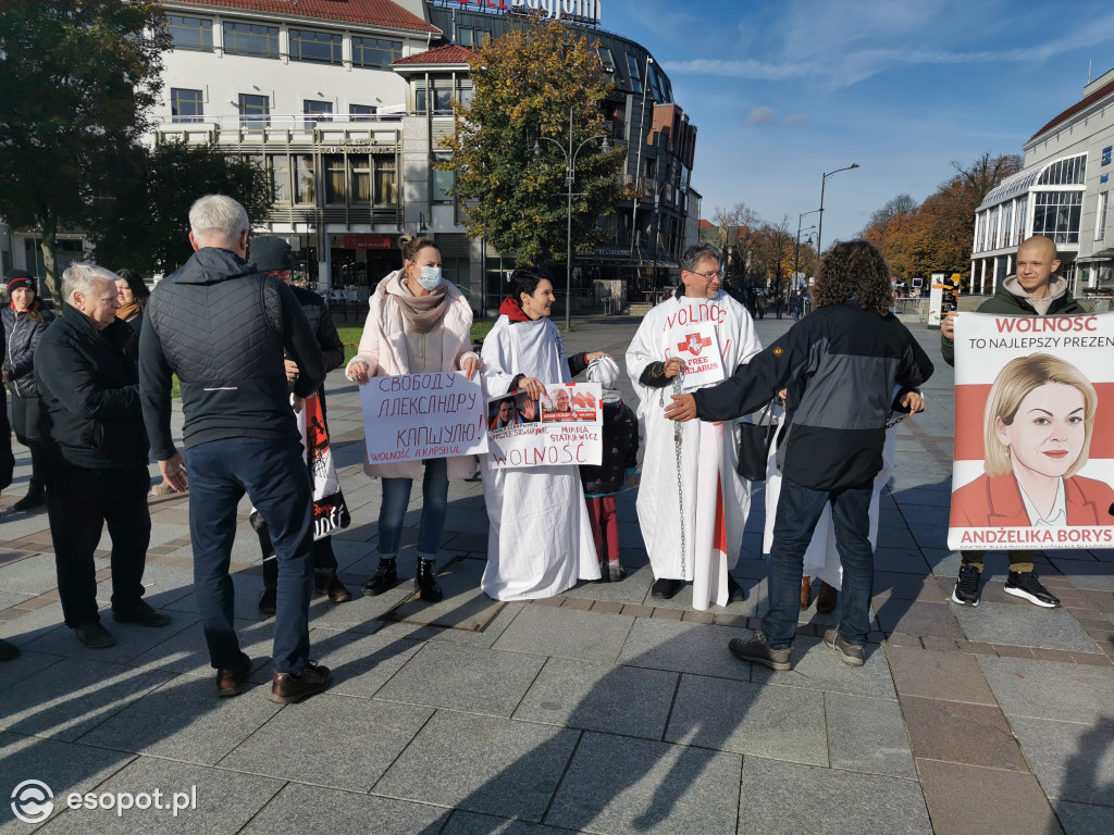 Sopot przeciwko przetrzymywaniu w więzieniu A. Borys i A. Poczobuta [FOTO]