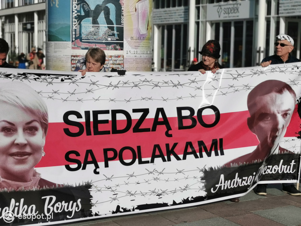 Sopot przeciwko przetrzymywaniu w więzieniu A. Borys i A. Poczobuta [FOTO]